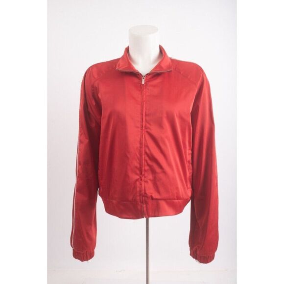 Zara Womans Satin effect Bomber Jacket Coat Size L Red 2010/730 NWT - Picture 1 of 6